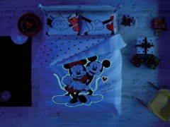 Фото Постільна білизна світиться у темряві TAC Ранфорс Disney M&M Minnie Mouse Love Day