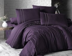 Фото Комплект постельного белья First Сhoice Сатин Люкс Stripe Style Purple Фиолетовый