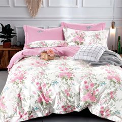 Фото Комплект постельного белья Viluta Ранфорс № 21138 Розовый