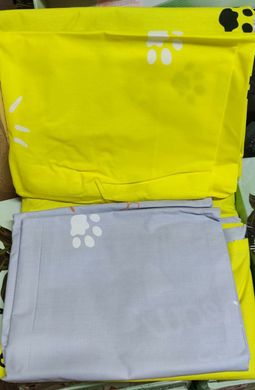 Фото Комплект постільної білизни ТМ Tag Ранфорс 100% Бавовна Мяу Жовтий R4154