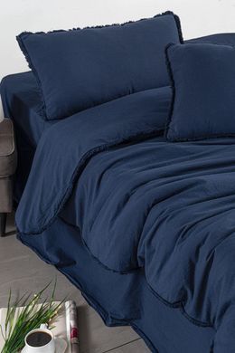 Фото Комплект постельного белья Sikel Stonewashed Ranforse Soho Firfirli Синий