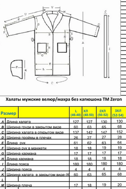 Фото Мужской махровый халат Велюр/Махра Zeron Кофейный