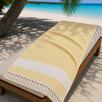 Фото Рушник пляжний Пештемаль 100% Бавовна Nomad Yellow Turkey Turkey Towel SULTAN