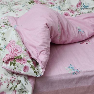 Фото Комплект постельного белья Viluta Ранфорс № 21138 Розовый