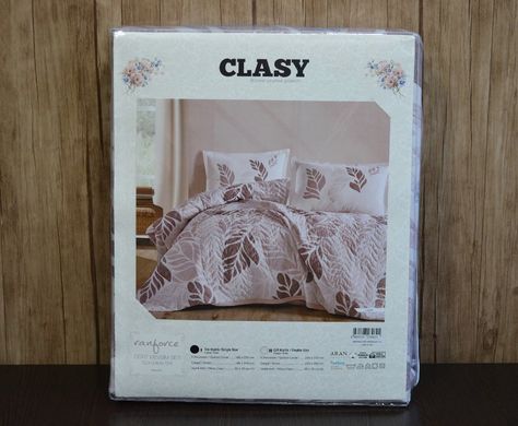 Фото Комплект постельного с покрывалом белья Aran Clasy Ранфорс Lapis