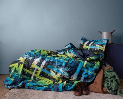 Фото Комплект постельного белья Issimo Digital Satin Aqua
