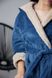 Фото №6 з 8 товару Дитячий махровий халат с каптуром Welsoft Джинсовий 4000