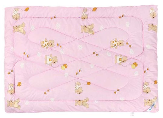 Фото Детское зимнее шерстяное одеяло Руно Розовое