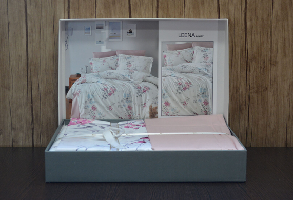 Фото Постільна білизна First Choice Сатин Люкс 100% Бавовна Leena Powder m018325