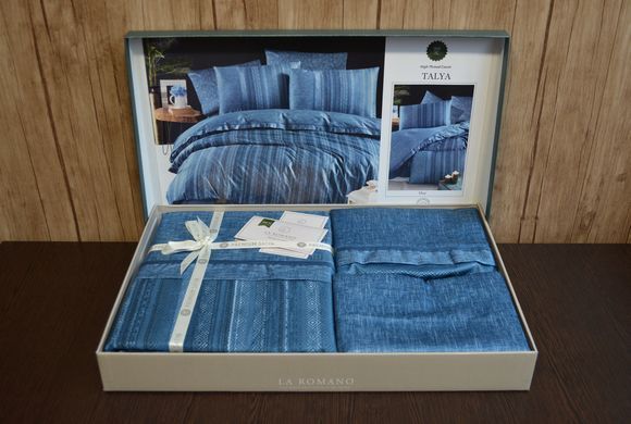 Фото Постельное белье La Romano Satin Premium Talya Blue