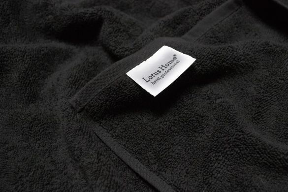 Фото Полотенце махровое Hotel Basic Lotus Отель 100% Хлопок 16/1 450 г Чёрный