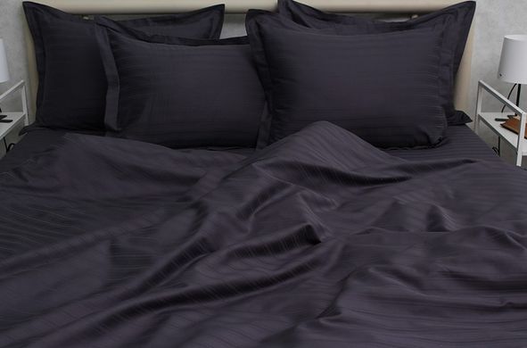 Фото Комплект постельного белья ТМ Tag Multistripe 100% Хлопок Чёрный MST-05