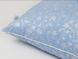 Фото №3 з 6 товару Пухова подушка Лебединий Пух в Тике Руно Блакитний Вензель
