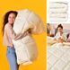 Фото №6 з 8 товару Зимова вовняна ковдра Wool Sei Design 300г Молочна 8-35707*001