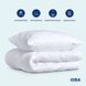 Фото №7 з 7 товару Набір з двох класичних подушок на блискавці Ideia Standart Plus Білий