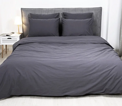 Фото Комплект постельного белья Viluta Вареный Хлопок Tiare Wash 69 Темно-серый