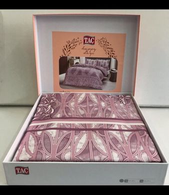 Фото Комплект постільної білизни TAC сатин Elise V04 pembe рожевий