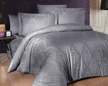 Фото Постільна білизна Sofya Quicksilver Jacquard Satin Dark First Choice Сатин Жакард 31860