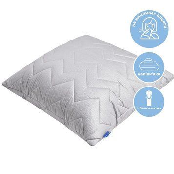 Фото Классическая подушка на молнии Ideia Nordic Comfort Plus Серая