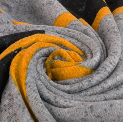 Фото Универсальный трикотажный чехол на кресло Abstract Marble Серый