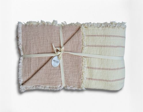 Фото Покривало муслінове Moss Exclusive Muslin Kahve Кавова Смужка 34306