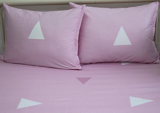 Фото Простынь на резинке Tag Сатин Pink Triangle Розовая