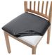 Фото №1 из 5 товара Универсальный трикотажный чехол на сиденье стула/табурета Темно-серый