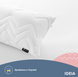 Фото №9 з 10 товару Довга подушка-обіймашка на блискавці Ideia Nordic Comfort Plus Біла