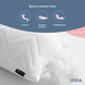 Фото №6 з 10 товару Довга подушка-обіймашка на блискавці Ideia Nordic Comfort Plus Біла
