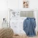 Фото №1 з 3 товару Набір в дитяче ліжечко для немовлят Karaca Home Elephant Sky Mavi 5 Предметів
