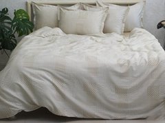 Фото Комплект постельного белья ТМ TAG Сатин Premium Рогожка PT-012