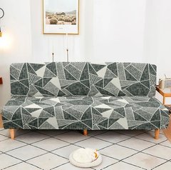 Фото Универсальный трикотажный чехол на диван без подлокотников Gray Magnet Серый