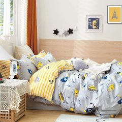 Фото Комплект белья в детскую кроватку Viluta Сатин Твил № 553 простынь на резинке