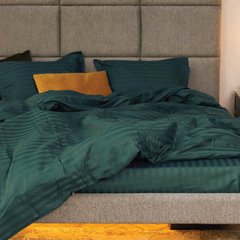 Фото Комплект постельного белья Viluta Tiare Сатин Страйп № 85 Зеленый