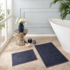 Фото Набор ковриков в ванную Karaca Home Kelly Esta Indigo Синий