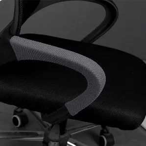 Фото Темно-серые чехлы на подлокотники для офисного/компьютерного кресла