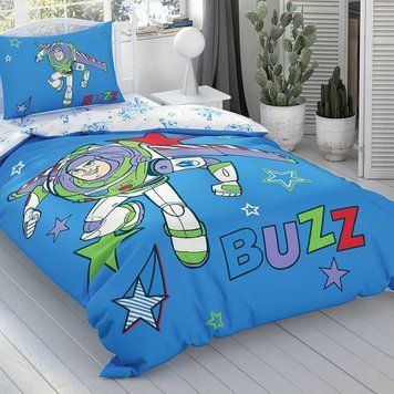 Фото Комплект постільної білизни TAC Disney 100% Бавовна Toy Story Buzz 40081