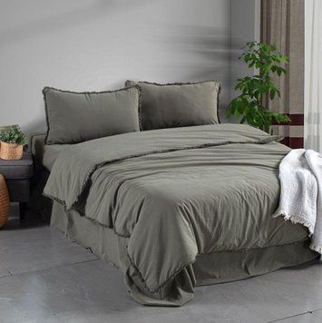 Фото Комплект постільної білизни Sikel Stonewashed Ranforse Soho Firfirli Зелений 40635