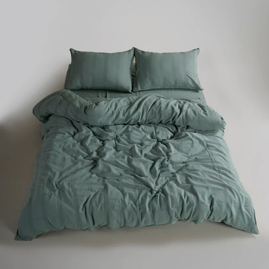 Фото Постільна білизна Limasso Stonewashed Варена Бавовна Cassandra Natural Green