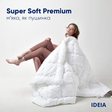 Фото Летнее пуховое одеяло Ideia Super Soft Premium Белое