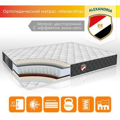 Фото Матрац пружинний ортопедичний Alexandria Pocket Spring Зима/Літо Alexandria