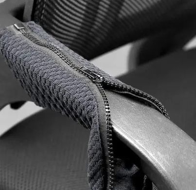 Фото Темно-серые чехлы на подлокотники для офисного/компьютерного кресла