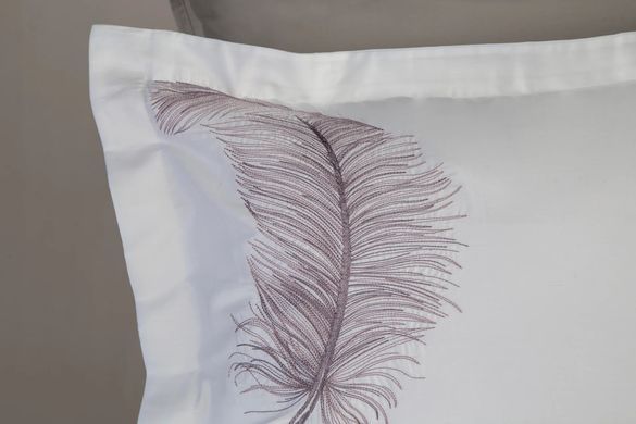 Фото Комплект постельного белья с вишивкой Dantela Satin Digital Iz Beyaz