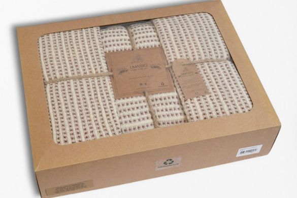 Фото Покривало жакардове з наволочками Limasso 100% Бавовна Azure Terracotta 34286