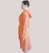 Фото №2 из 5 товара Женский длинный махровый халат c капюшоном Welsoft Zeron Нежно-персиковый