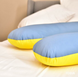 Фото №7 з 8 товару Мультифункціональна подушка для вагітних Ideia Comfortable U-Shaped Жовто-блакитна
