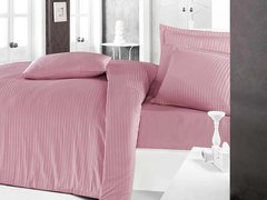 Фото Комплект постельного белья Сатин Страйп Aran Clasy Pembe розовый
