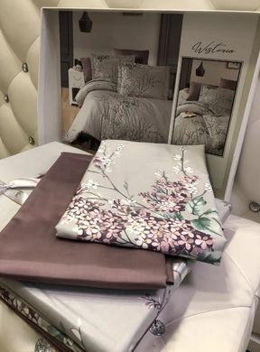 Фото Постільна білизна First Choice Сатин Люкс 100% Бавовна Wisteria Lilac 1940-14