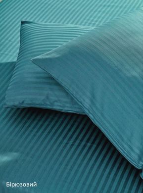 Фото Комплект постельного белья Massimo Monelli Stripe Saten Tur  Бирюзовый