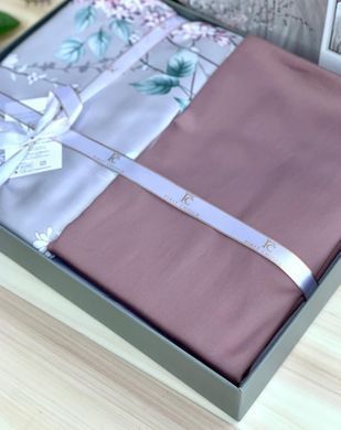 Фото Постільна білизна First Choice Сатин Люкс 100% Бавовна Wisteria Lilac 1940-14